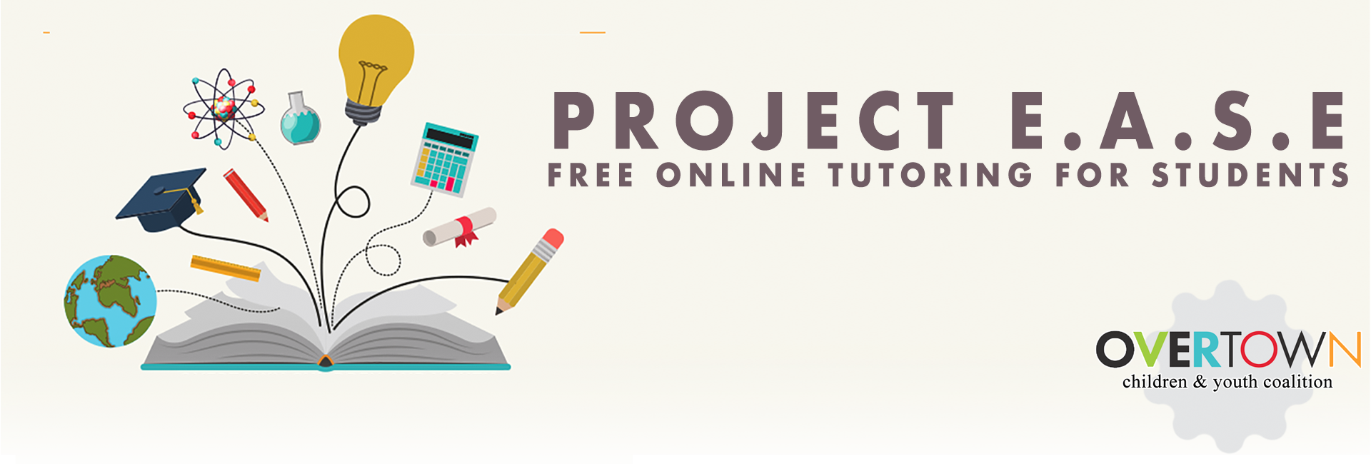 Project E.A.S.E. is a free online tutoring program offered to youth ages 14 to 21 in Overtown, FL.